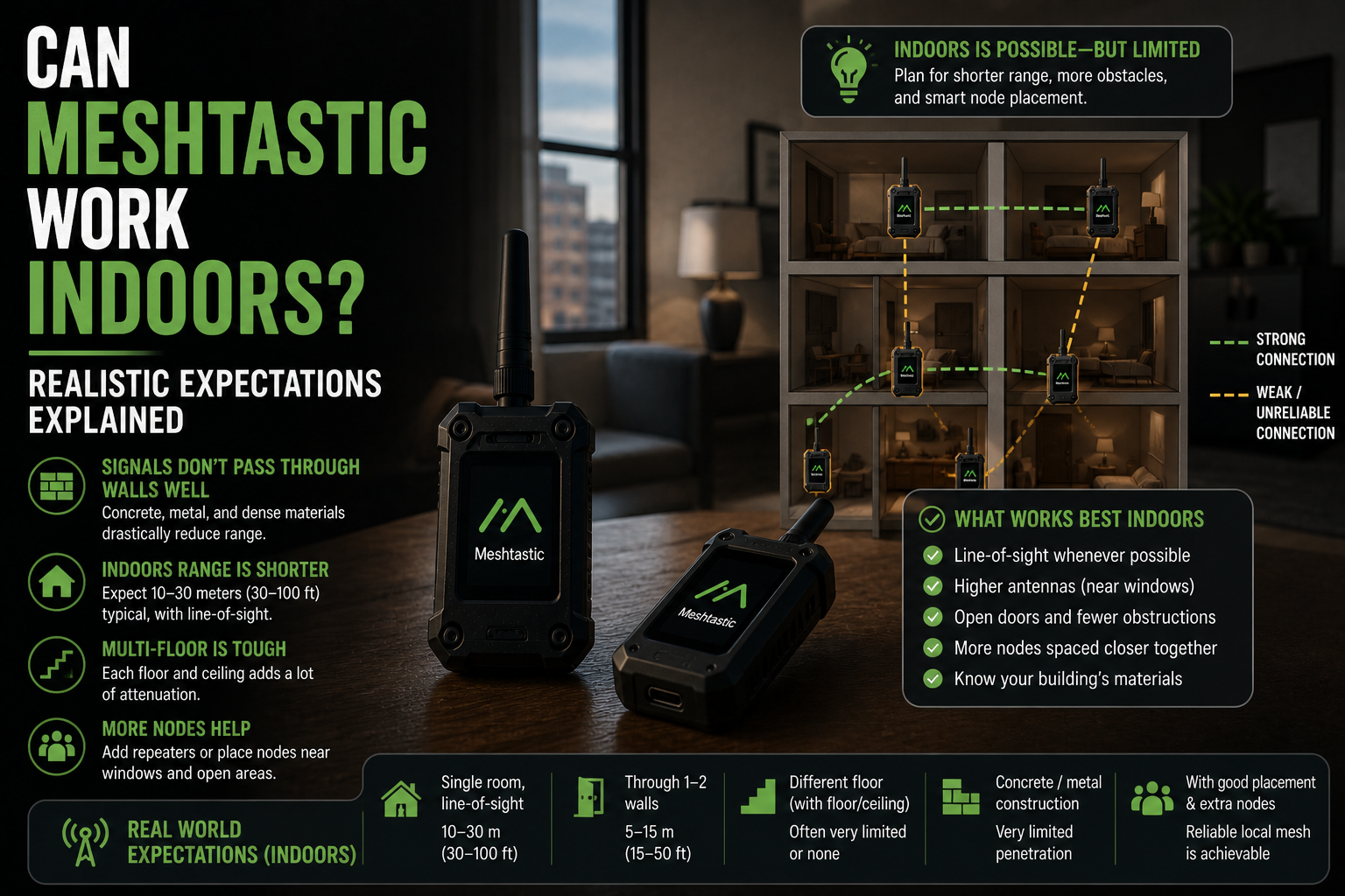 Can Meshtastic Work Indoors? Realistic Expectations Explained